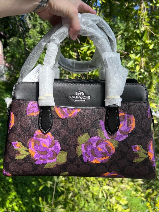 Coach Other - COACH Darcie Carryall in Signature Rose Print CL466 Authentic NEW!!